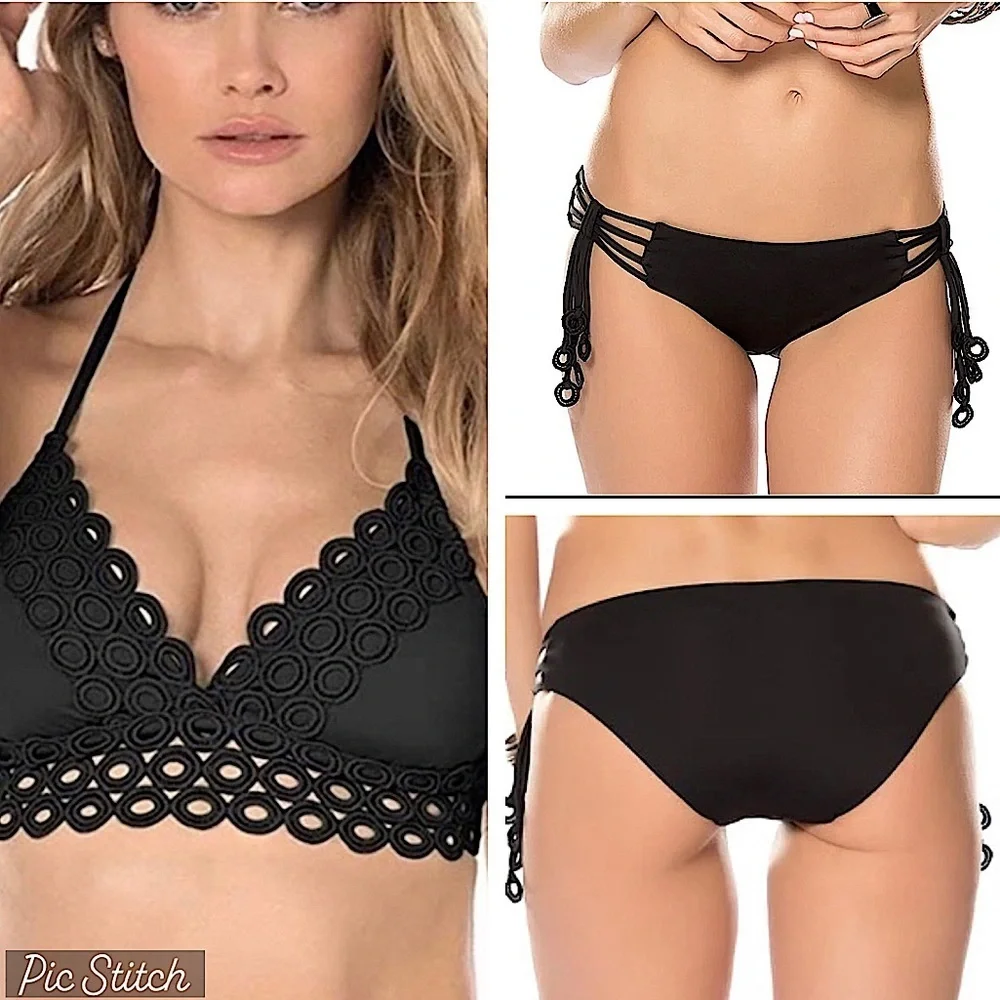 BECCA Bikini 2 pcs (by Rebecca Virtue) ‘Siren Shimmer’ Halter Top and Bottom